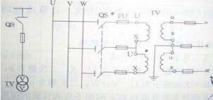 計量中，電壓互感器VV接線的特點